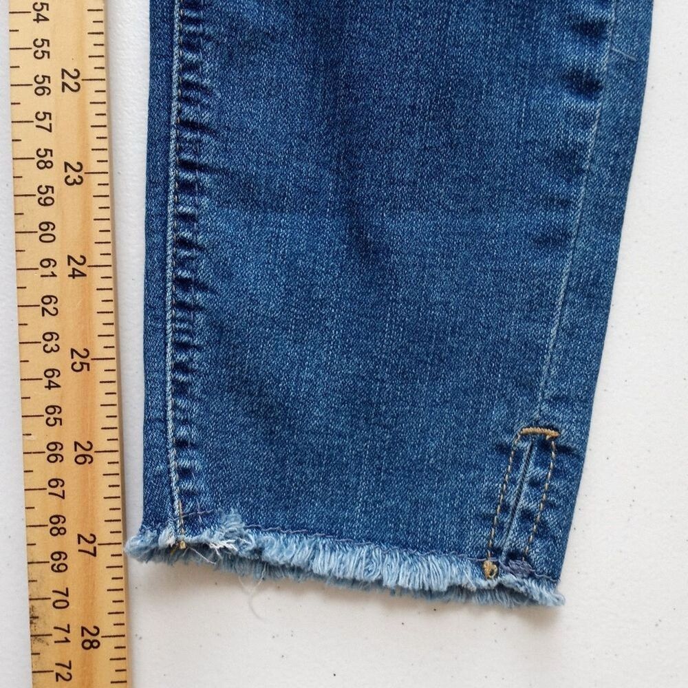 For The Republic Denim Ankle Jeans Women Size 6/27 Blue Stretch Mid Rise - Picture 10 of 13